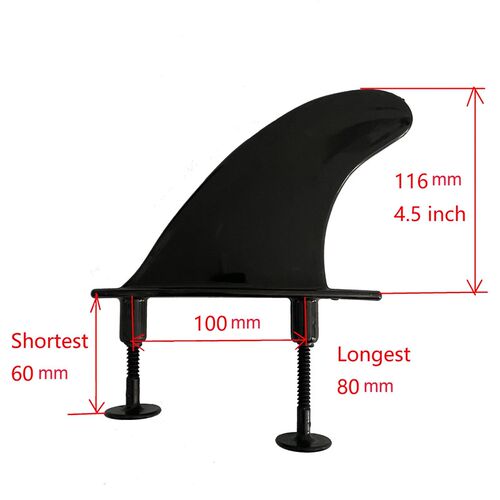 4.5 Inch G5 Soft Top Surf Fin With Replacement 6 Fins Screws