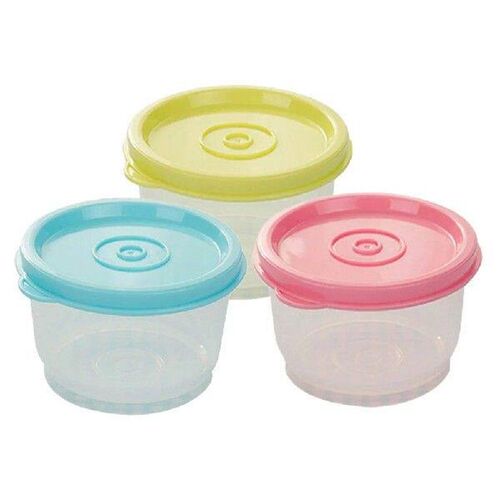 3 Pcs Small Crisper Box Fridge Food Storage Container with