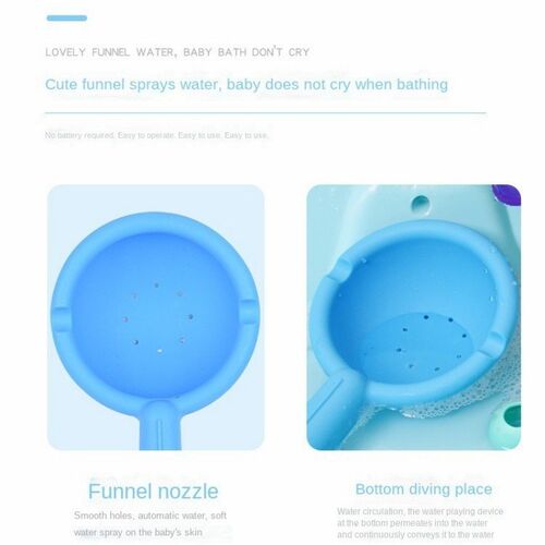 Colorful Waterwheel Bathing Sucker Baby Bath Toys Bathtub Wa