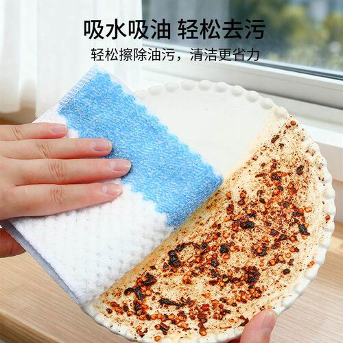 Oil-absorbent, lint-free coral fleece cleaning cloth, suitab