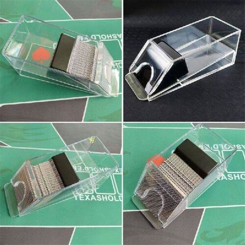 4/6-Deck Pokers Dealer Acrylic Blackjacks Dealing Shoe