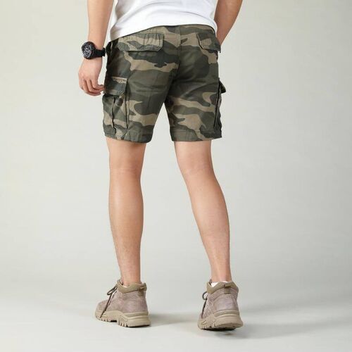 Summer Mens Loose Straight Tooling orts Multi-Pocket Casual