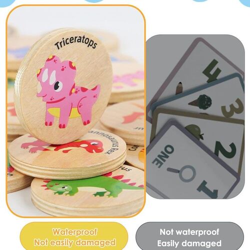 classromm dinosaur match Wooden Memory Game for Kids toy恐龙