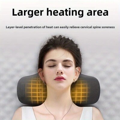 Neck Massage Pillow with Vibration Heating Neck Sleep Pillow