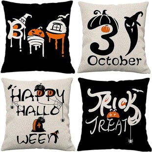 Halloween pillowcase home decoration linen cushion cover垫套