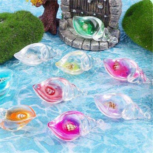 10Pcs Creative Luminous Colorful Conch Crafts Mini Conch