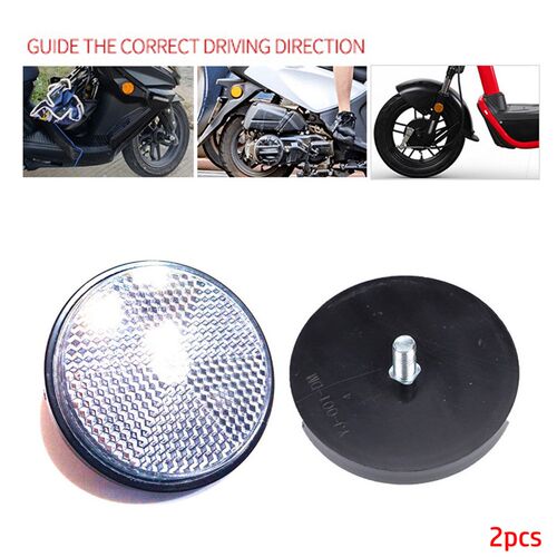 2pcs Circular Reflector Universal Car Trucks Motorcycle ATV