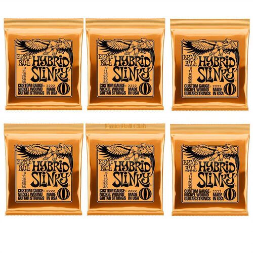 6 Packs/Set Ernie-Ball Nickel Electric Guitar Strings 2215 2