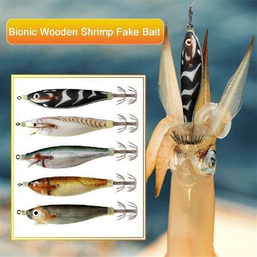 1-4PCS Luminous Fishing Bait Artificial Squid Jig Hooks