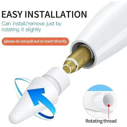 For  Pencil 1st/2nd Pencil Nibs Tip Replacement Silent Table