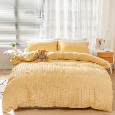 Supply Bedding Simple Plain Color Craftsmanship Style Bubble