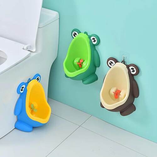Cute Frog Potty Training Urinal Boy With Fun Aiming Target,