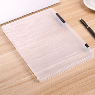 Portable plastic folder A4 file storage box sorting file