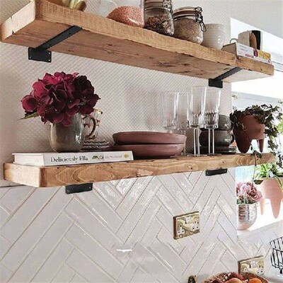 Wall Shelf Bracket Suspended Tripod Shelf Support Hidden