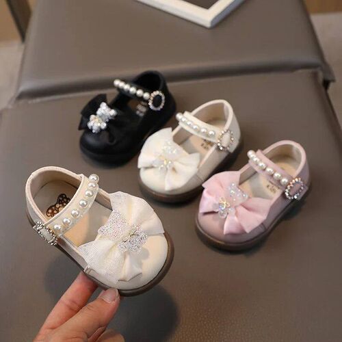 Soft Sole Girl Leather Shoe 2024 New Baby Shoe Cute Walking