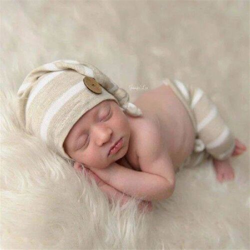 1set Newborn Photography Props Crothet Baby Clothes Boy
