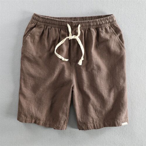 Shorts Beach Pants Linen Loose Casual Elastic Band Pants Jap