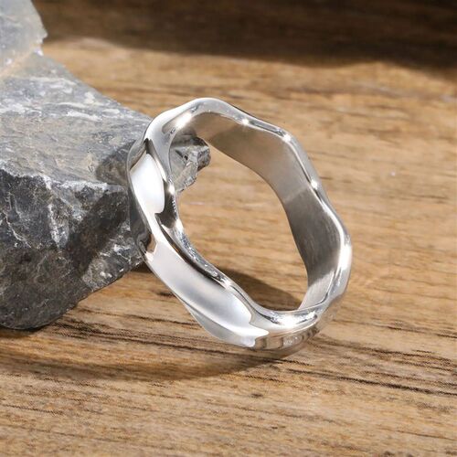 Vnox 2026 New Mobius Ring for Men Boys, Oxidized Twisted Sta