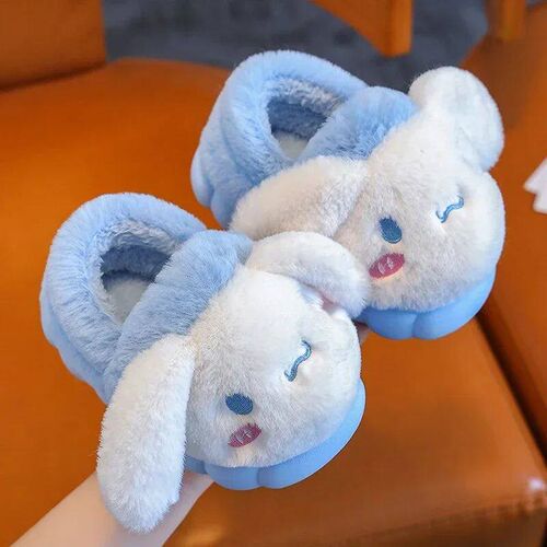 Winter Cute Cartoon ver Heel Childrens Plush Slippers Soft