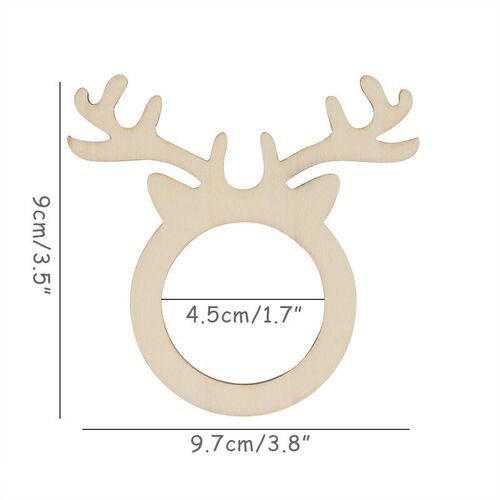 10pcs Christmas Napkin Ring Holders Xmas table Decoration fo