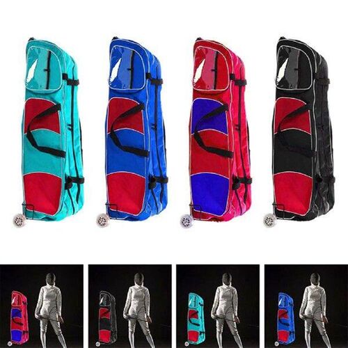 Fencing Bag with Wheels Oxford Cloth Holder with