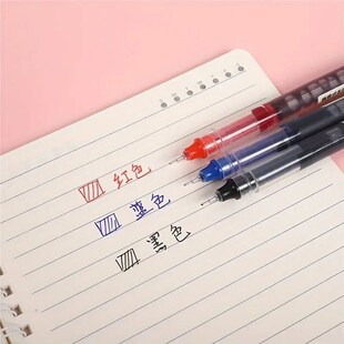 10Pcs/set High Quality Needle Type Gel Pens Straight Liquid