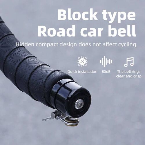 BKPTX Bicycle Bell Curved Handlebar Plug Bell Horn Waterproo