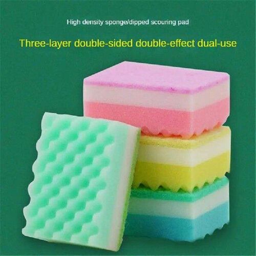 1Pcs Kitchen Cleaning Towel Dishwashing Sponge Kitchenware