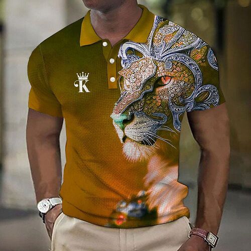 Business Mens Shirt Mesh Sleeve Green Pop Casual Shirt T-sh