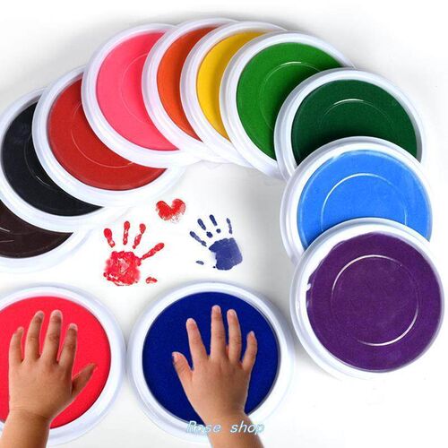 finger paint 12color palm ink washable finger painting