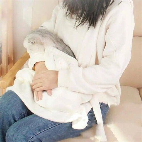 Cat Wrap Carrier Soft Cat Wrap Apron Pet Sleeping Bag With