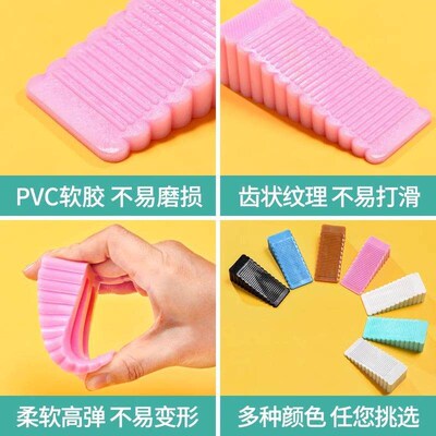 Silicone Door Stopper Windproof Doorstop Door Jammer Safety