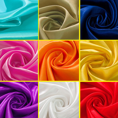 50cmX150cm 22 Color Soft Satin Fabric Wedding Party Decorati