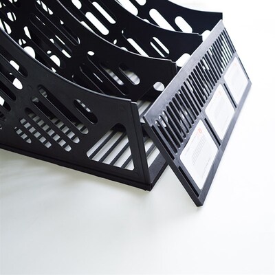4 Sections Mesh Files Shelf Desktop File Rack Paper Book Hol
