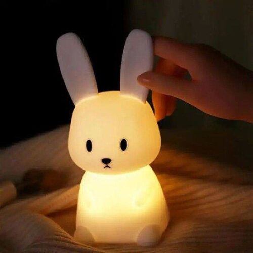 Bunny Night Light Color Changing Cute Lamp Silicone Bunny