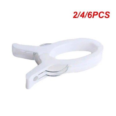 2/4/6PCS Large Bright Colour Plastic Clothes Pegs Outdoor