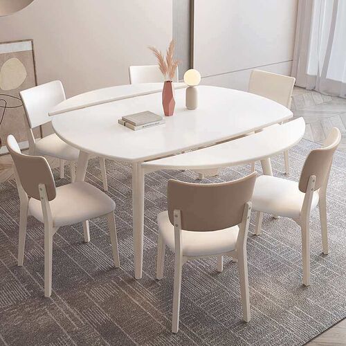 Retractable Rock Plate Functional Dining Table and air Combi