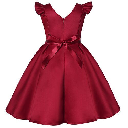 Girl Flower Sequins Christmas Dress for Kids Birthday Prince