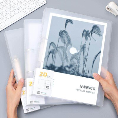 folder a4 2-d ring file 2holes loose leaf binder活页夹