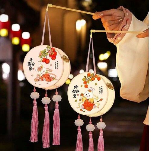 Gifts LED Mid-Autumn Festival Lantern DIY Chinese Hand-held