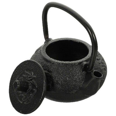 Pig Iron Cast Teapot Office Decor Insulated Vintage Home