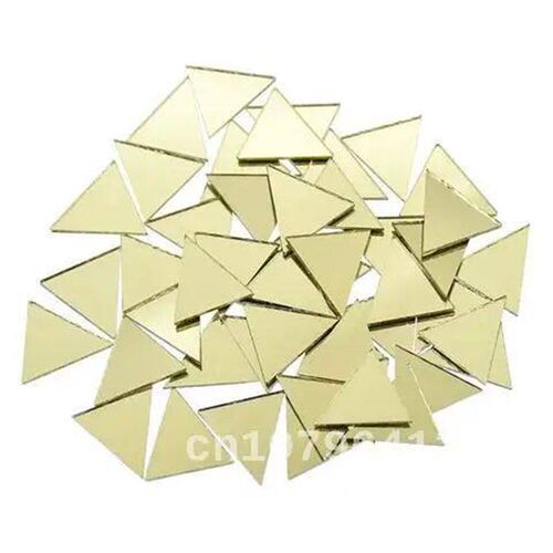 50PCS/pack Triangle Shape Mini Glass Mirror Mosaic Tiles