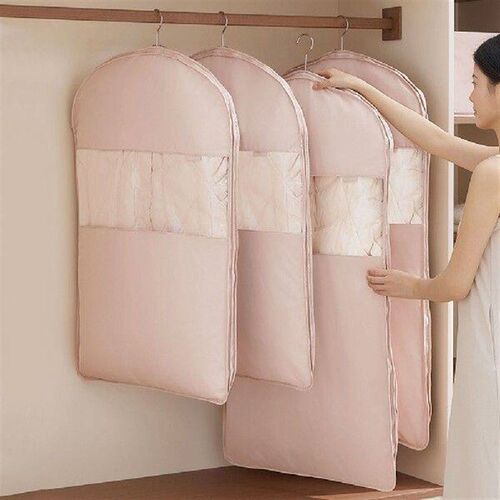 Space Saving Hanging Garment Bag with Self Compression