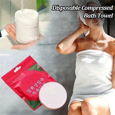 Disposable Large Compressed Bath Towel Outdoor Travel Hand