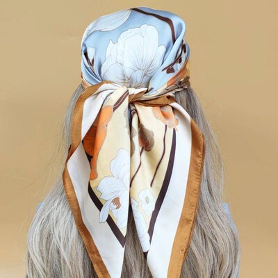 2023 Design 70X70CM Popular The Four Seasons Scarves Women S