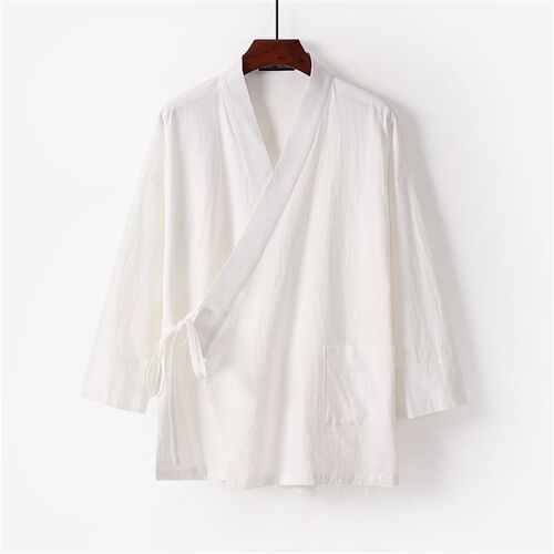Plus Size Mens Shirt Hanfu Loose Mens Chinese Style Summer