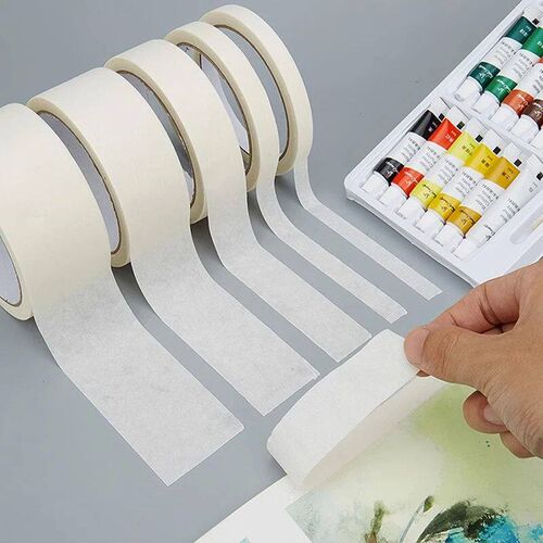 10m Long Masking Tape Beige Car Painting Car House Oil Paint
