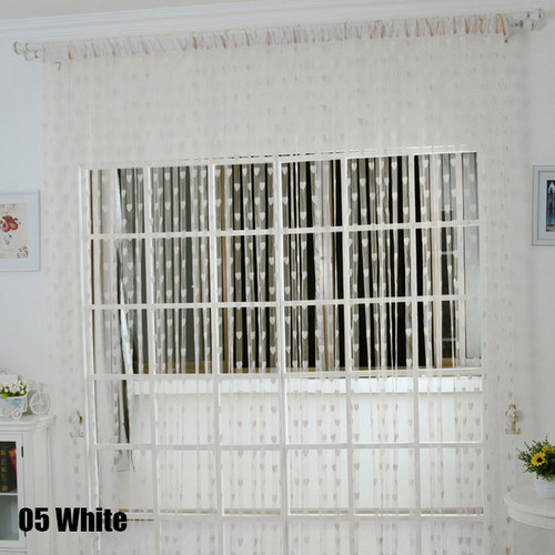Colorful Romantic Love Pattern Line String Curtain Window Do