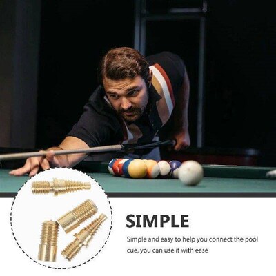 2 Sets Billiard Cue Screws Pool Joint Accessories
