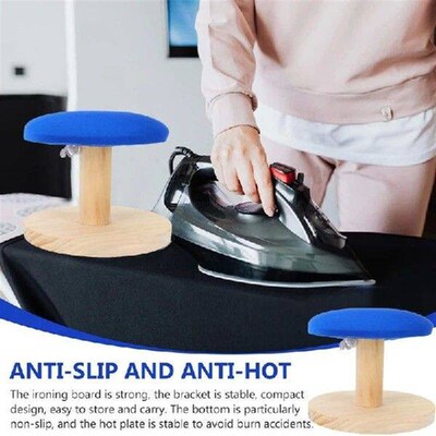 Mini Round Ironing Stool Solid Auxiliary Tool Small Table